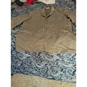 Perry Ellis Size 42L Men's Suit Sport Coat Blazer Jacket brown